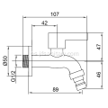 Máquina de lavado de pared Toque un solo agujero